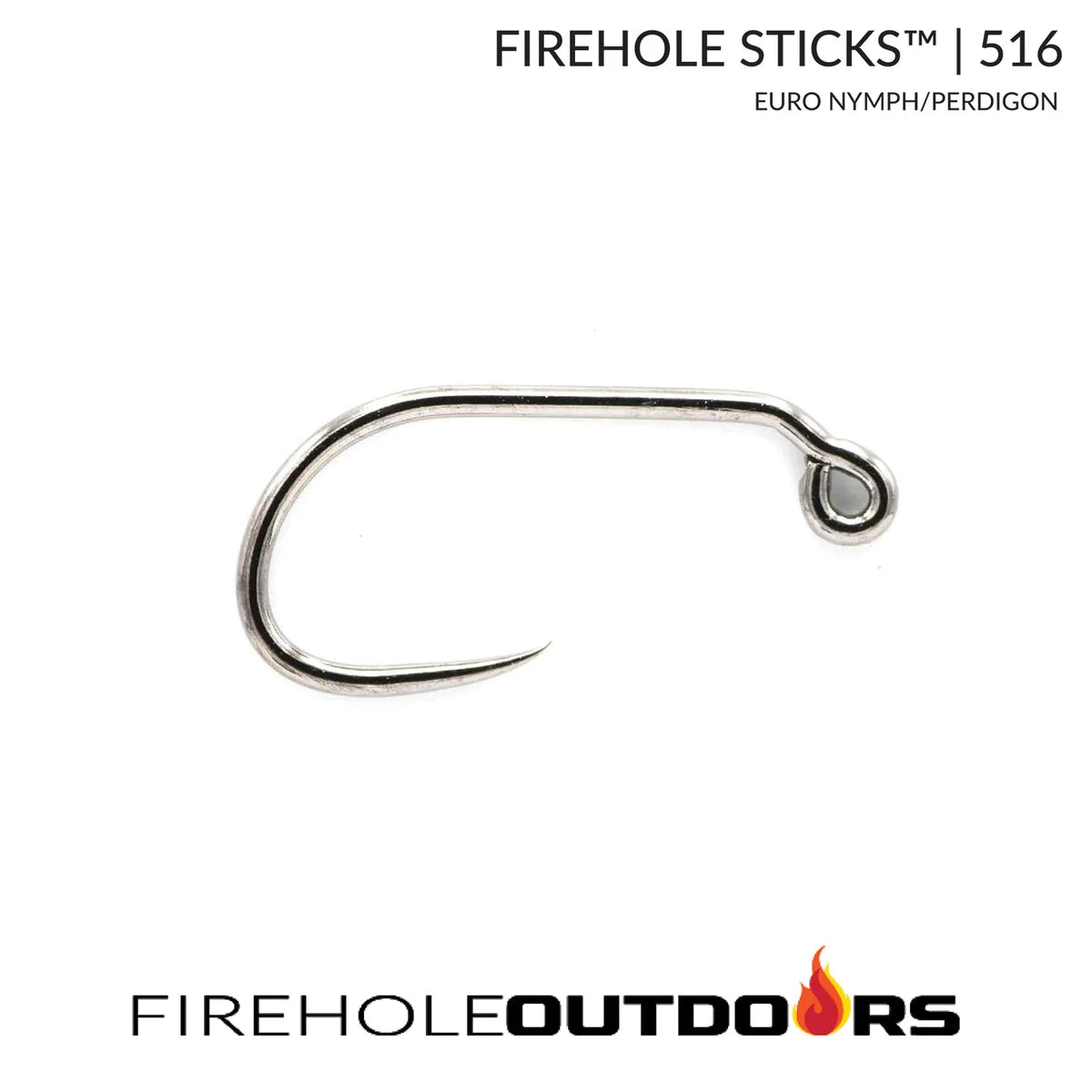 Firehole Sticks 516 Jig Hook 1XG Heavy Barbless 36 count