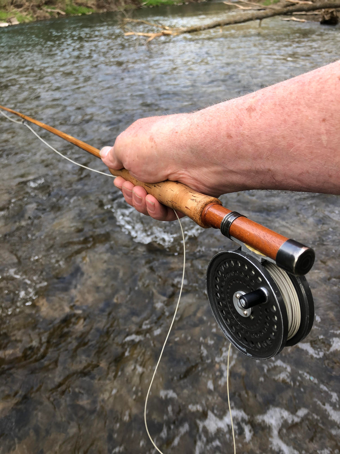 bamboo fly fishing rod Hardy Marvel 4wt 7'6" and two tip sections in a 3 wt The Bamboo Fly Rod Resource