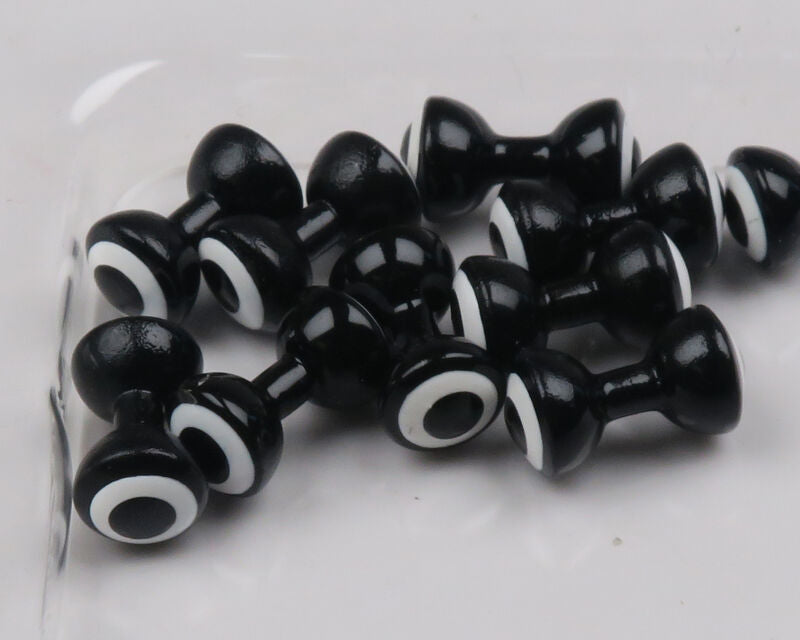 Hareline Double Pupil Dumbbell Brass Eyes