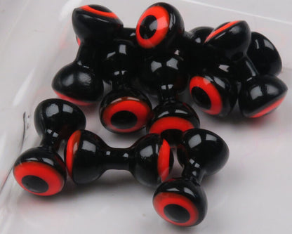 Hareline Double Pupil Dumbbell Brass Eyes