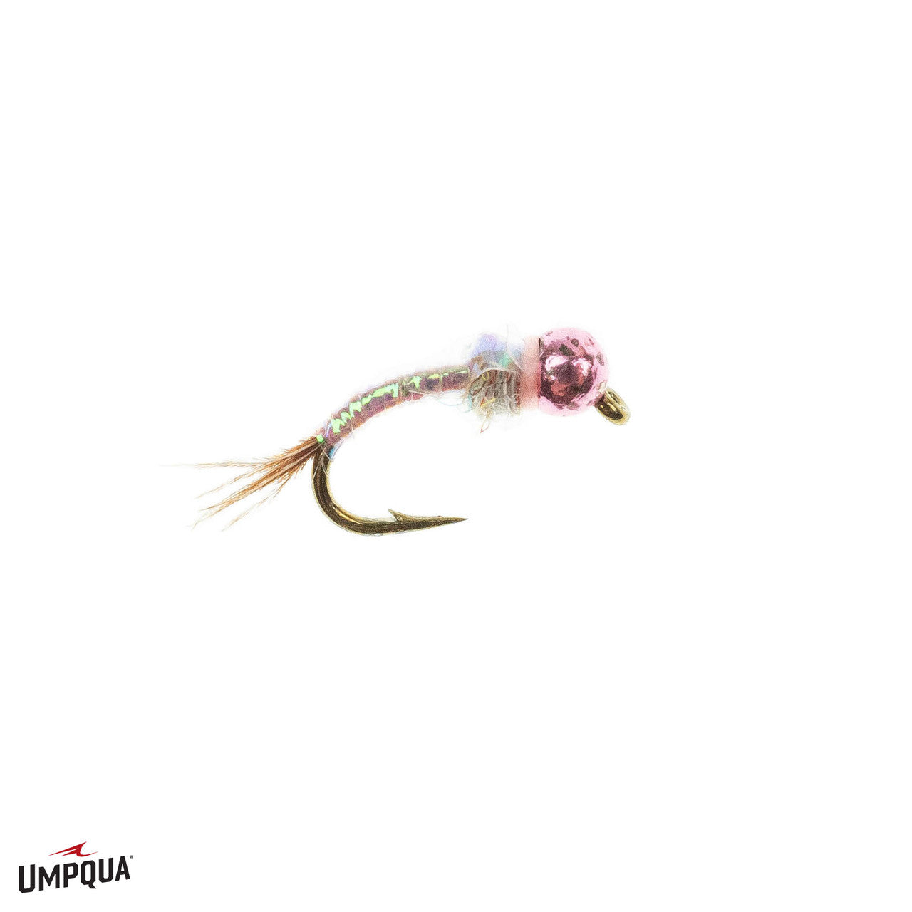Rainbow Warrior Pink Tungsten Bead Nymph