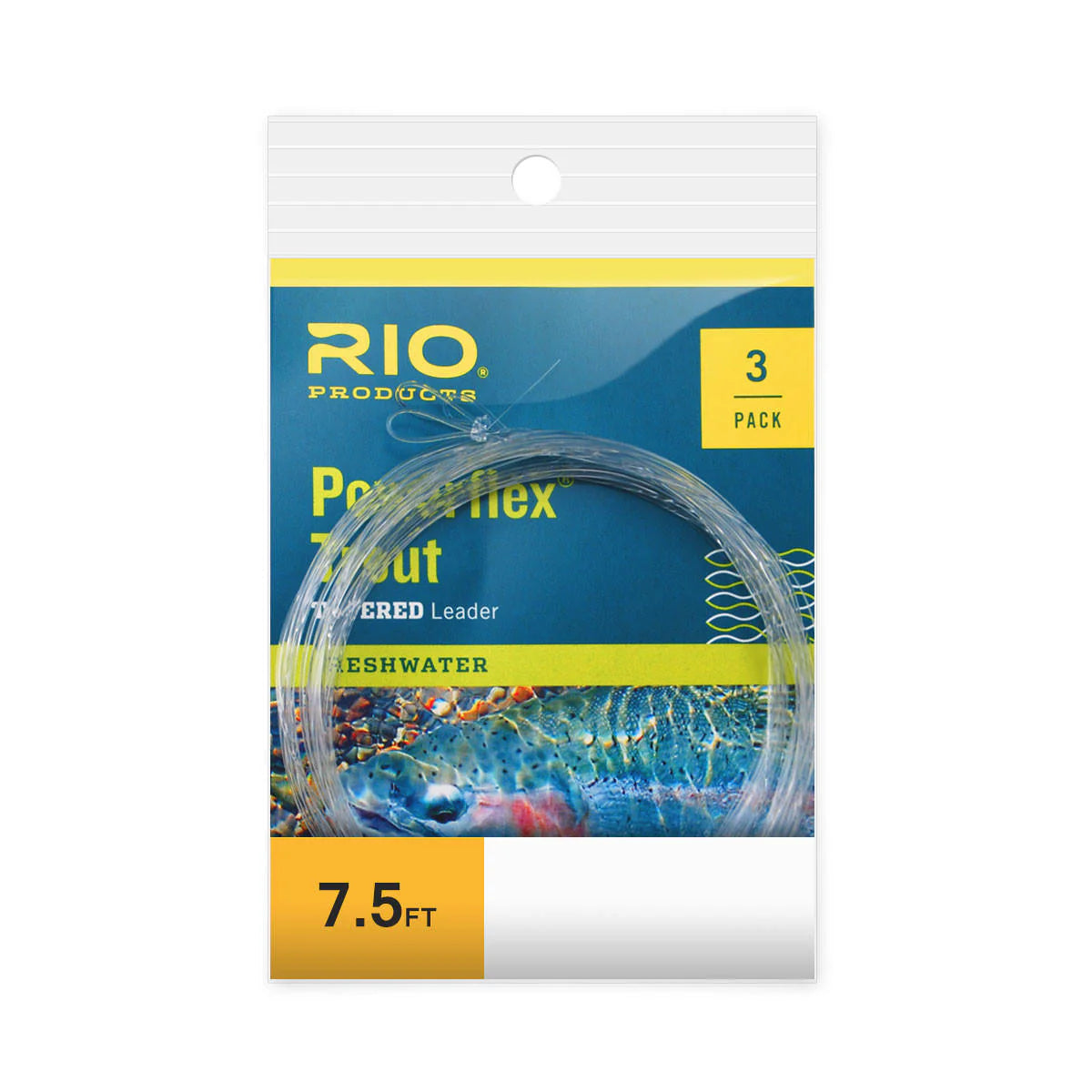 Rio Powerflex Trout 7.5ft Leader 3 Pack